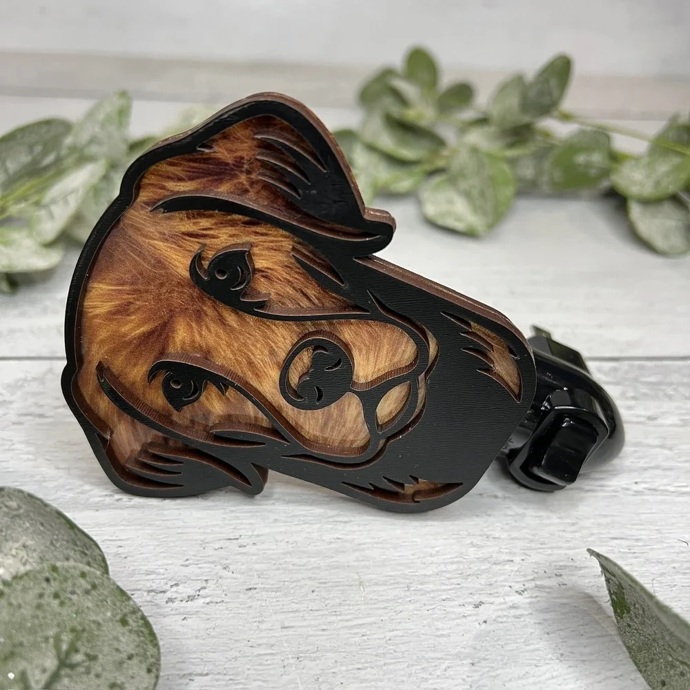 Golden Retriever Dog Head Night Light Plug In Wood Laser Cut‎ Home Decor